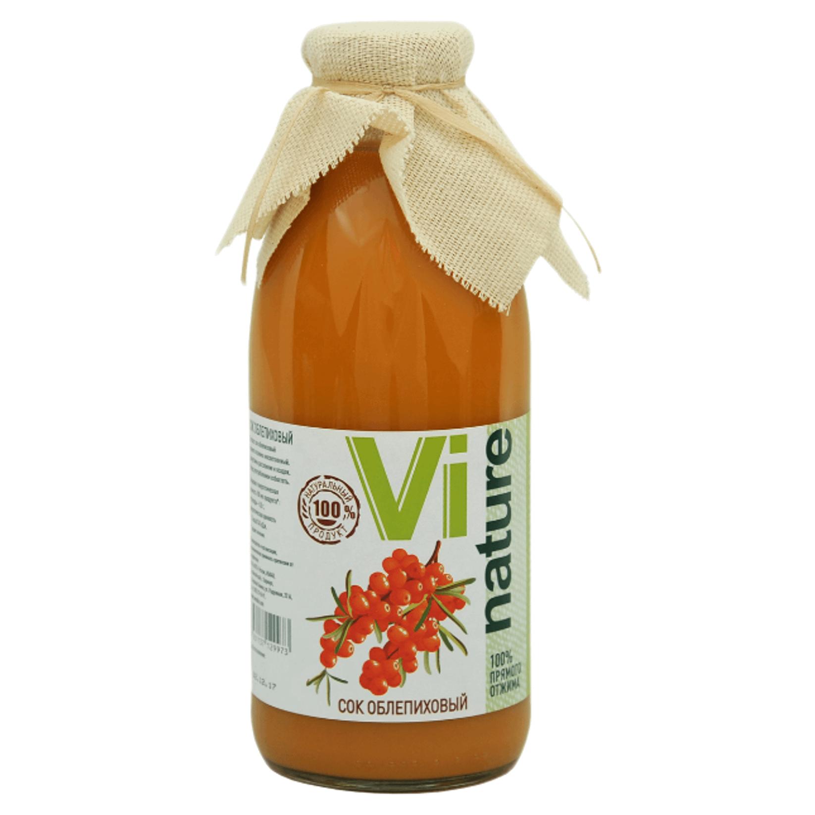Cок Vi NATURE Облепиха прямого отжима, 750 мл., стекло