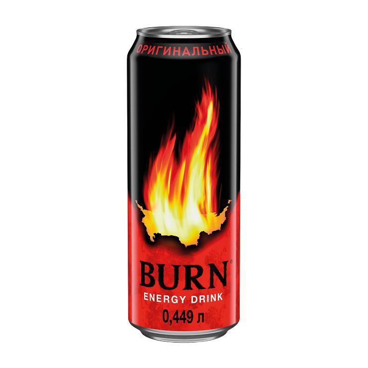 Напиток энергетический Burn Original 449 мл., ж/б