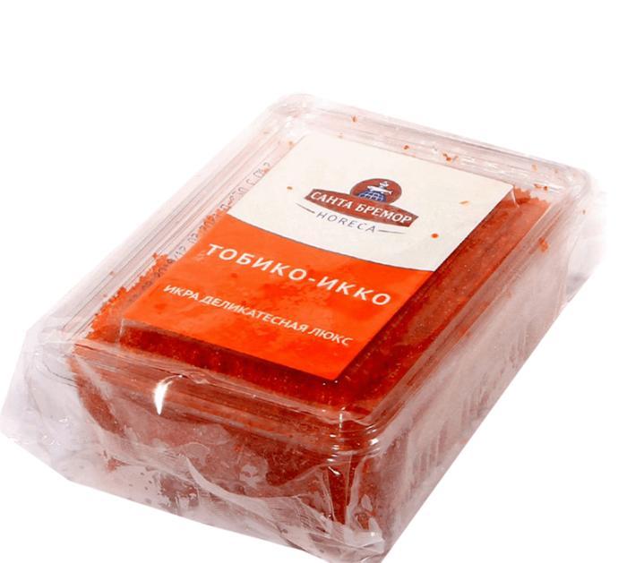 Икра ИККО деликатесная Люкс ренка оранжевая 500 гр., пластиковая банка