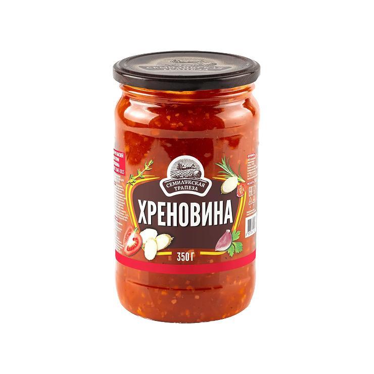 Кетчуп Семилукская Трапеза хреновина высшей категории 350 гр., стекло