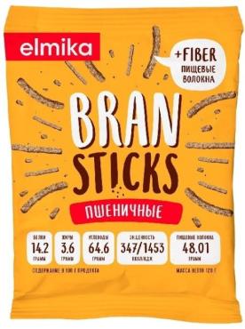 Отруби хрустящие особые пшеничные соломкой, BranSticks, 120 гр., флоу-пак