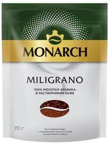 Кофе MONARCH растворимый Милиграно 70 гр., флоу-пак