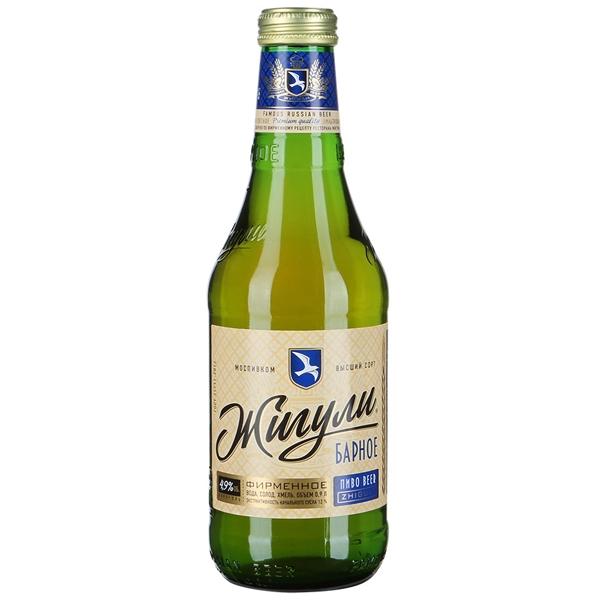 Пиво светлое Барное Жигули 4,9%, 900 мл., стекло