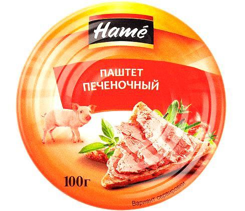 Паштет Hame Печеночный 100 гр., ж/б