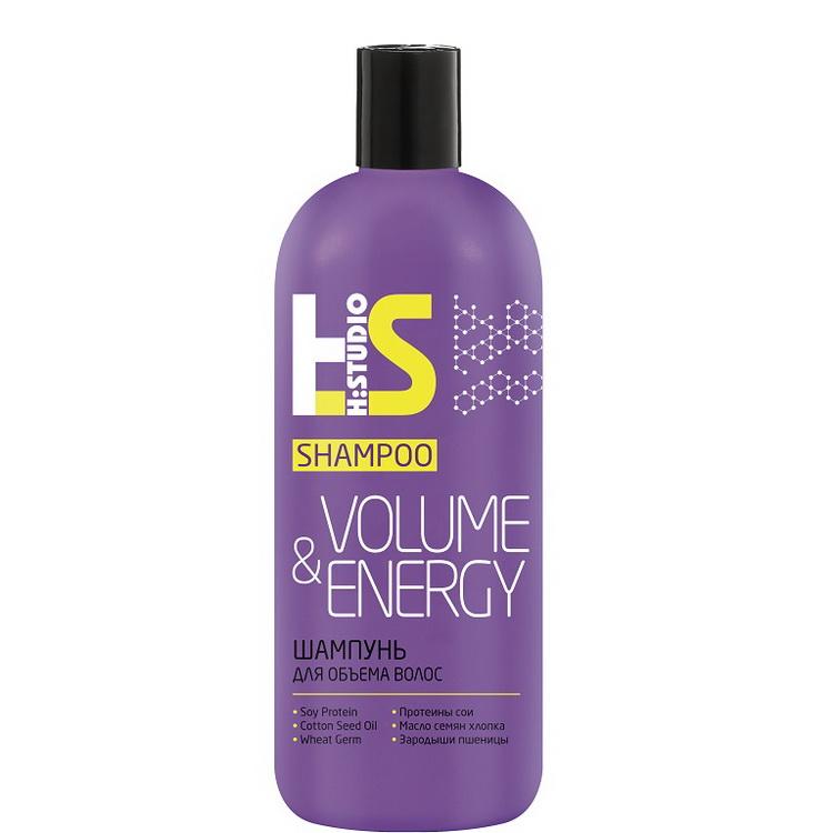 Шампунь Romax h:studio volume & energy для объема волос, 400 мл., ПЭТ