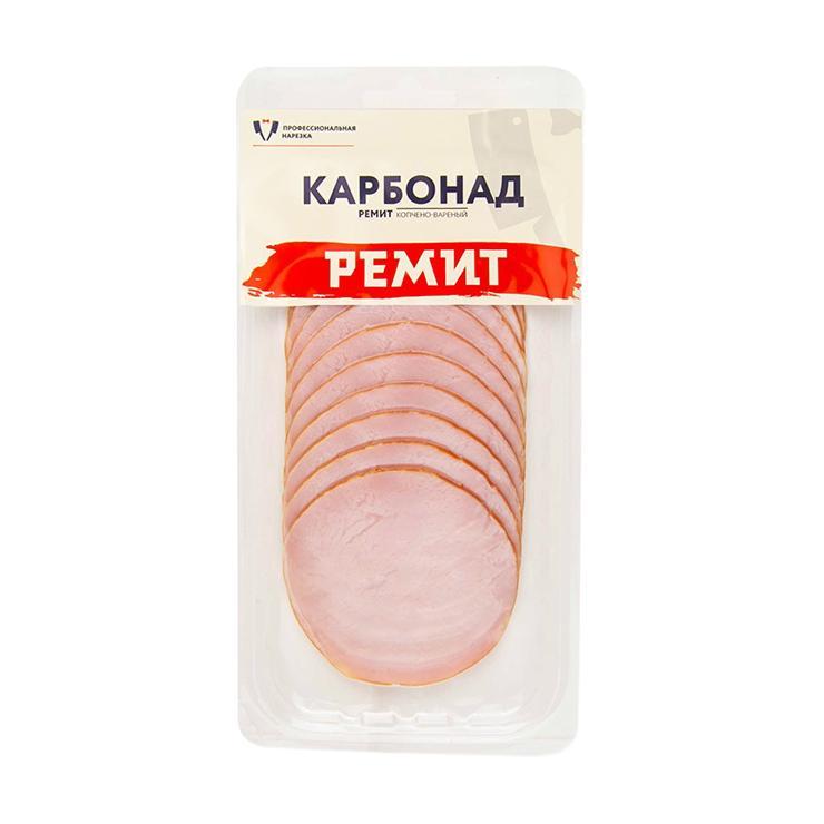 Карбонад варено-копченый Ремит нарезка 150 гр., в/у