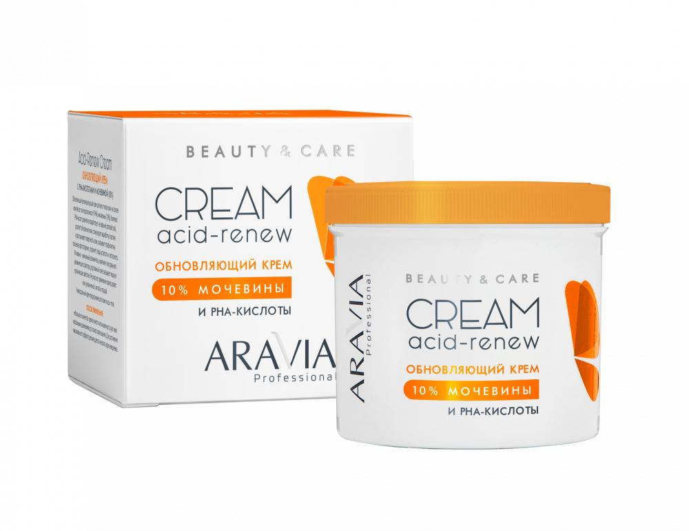 Обновляющий крем Aravia Professional Acid-Renew Cream с PHA-кислотами и мочевиной 10% 550 мл., картон