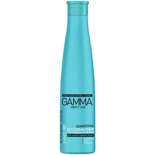 Шампунь Бессульфатный С 3D гиалуроновой кислотой Gamma Perfect Hair 350 мл., Пластиковая бутылка
