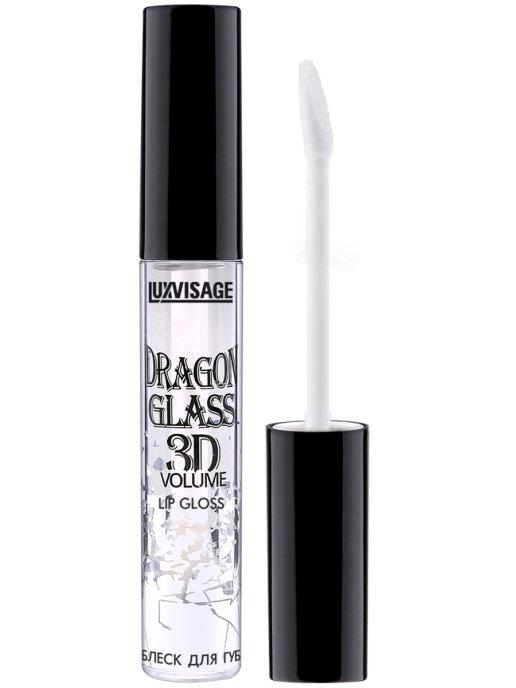 Блеск для губ прозрачный, LUX visage Dragon glass 3D, 2,8 гр., пластиковая упаковка