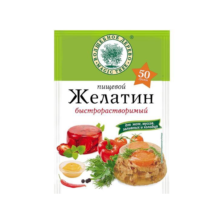 Желатин Волшебное Дерево пищевой 50 гр., пакет
