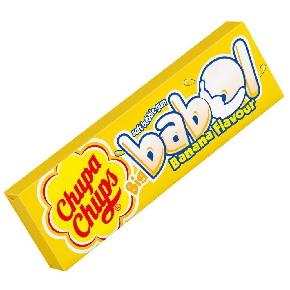 Жевательная резинка Chupa Chups Big Babol Банан, 21 гр., обертка