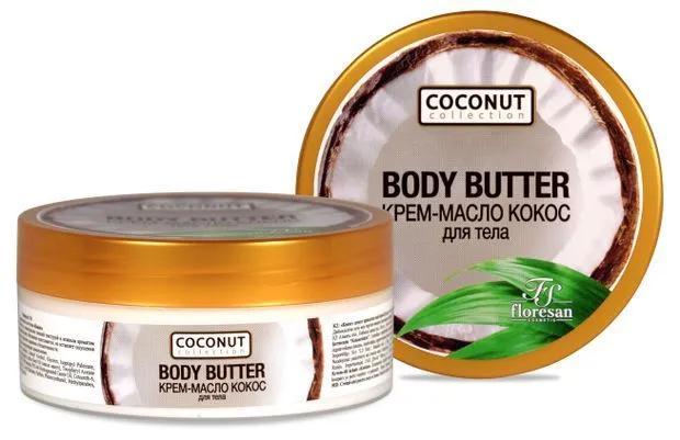 Крем-Масло Floresan Coconut Collection Кокос для тела 200 мл., банка