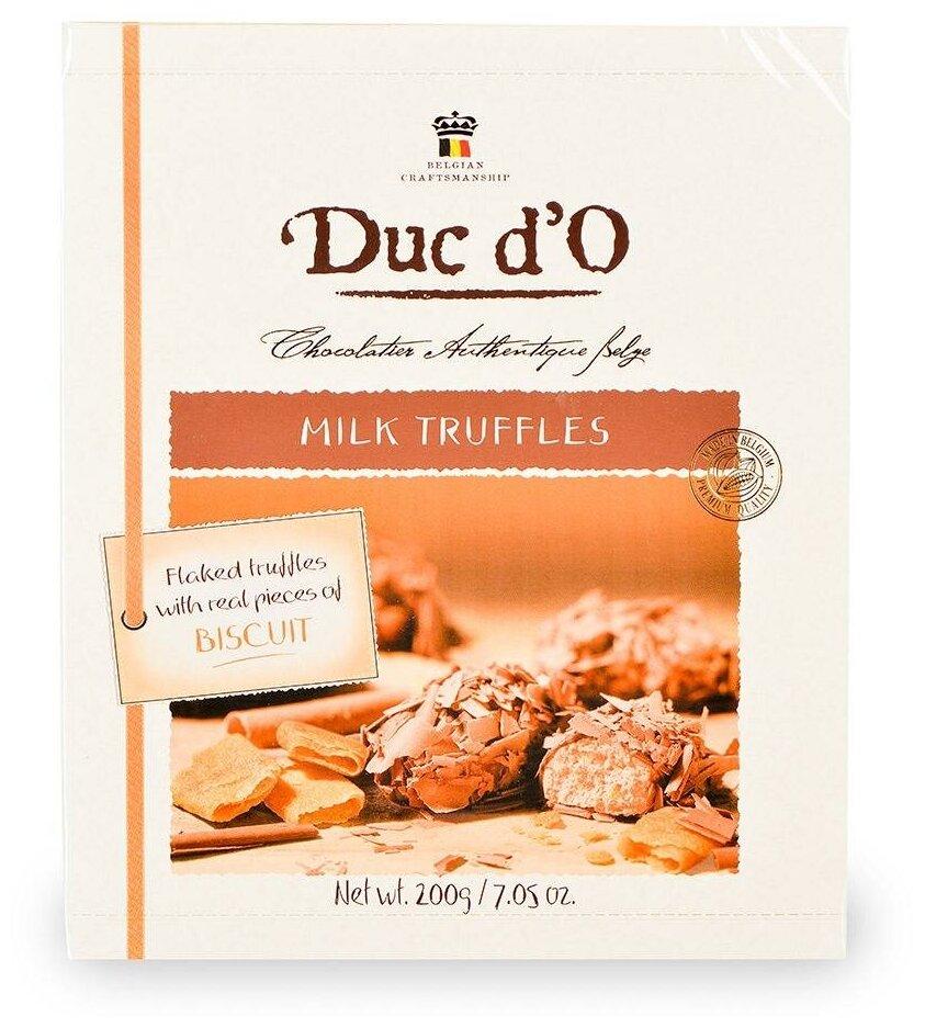 Трюфель Duc d’O из молочного шоколада с хрустящим печеньем 200 гр., картон