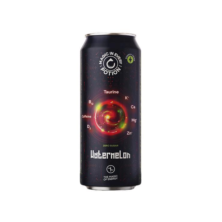 Напиток энергетический Potion Super Energy Арбуз без сахара функциональный тонизирующий 450 мл., ж/б