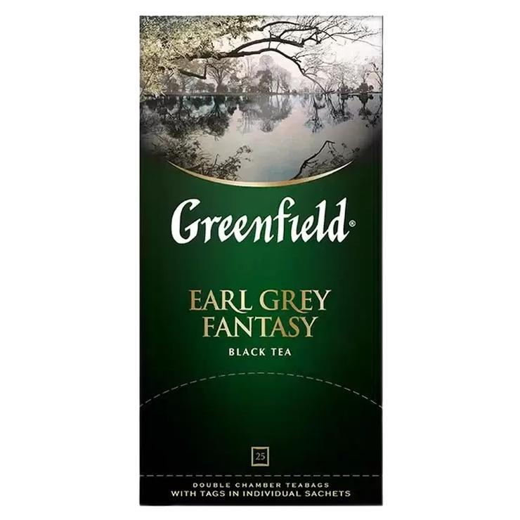 Чай Greenfield Earl Grey Fantasy черный 25 пакетиков 50 гр., картон