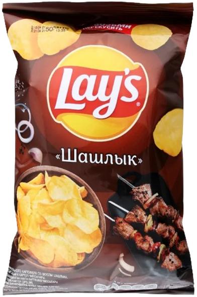 Чипсы Lay's со вкусом Шашлык 140 гр., флоу-пак