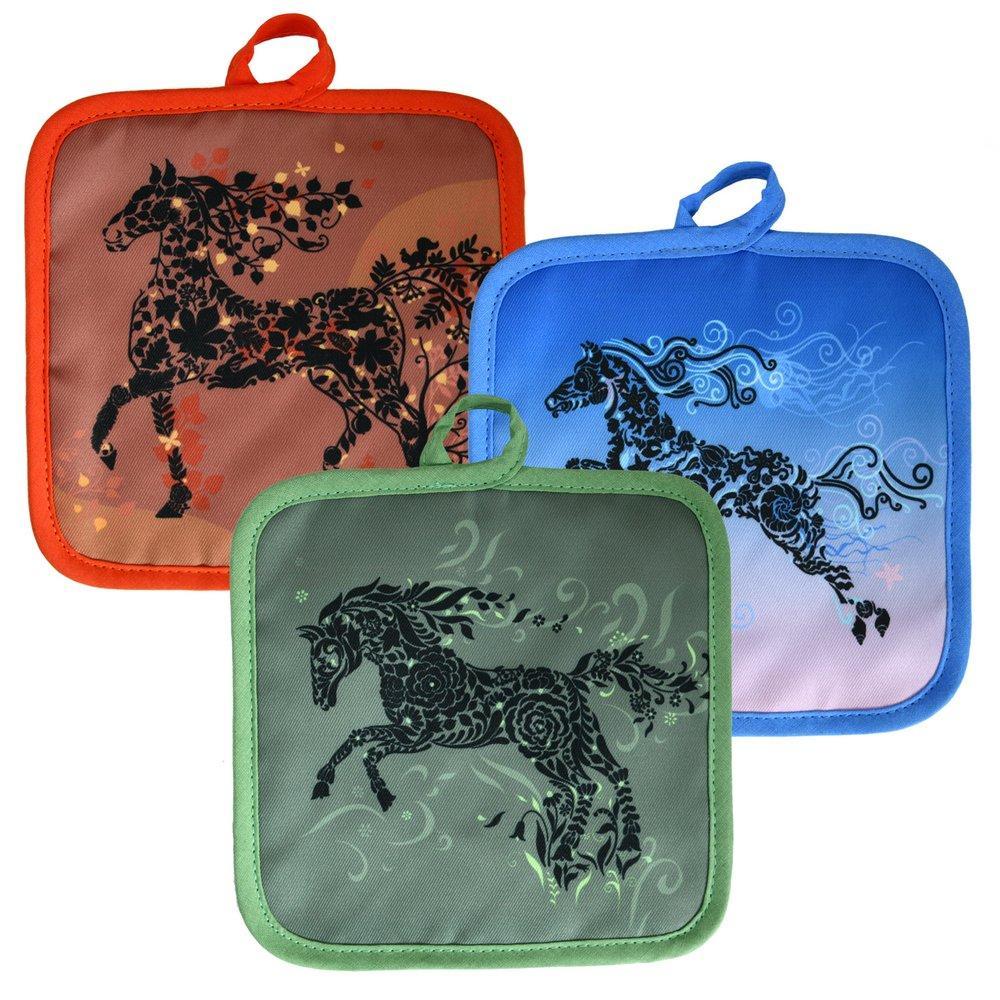 Прихватка-рукавица Мультидом спирит 17х27 см 3 дизайна, пакет