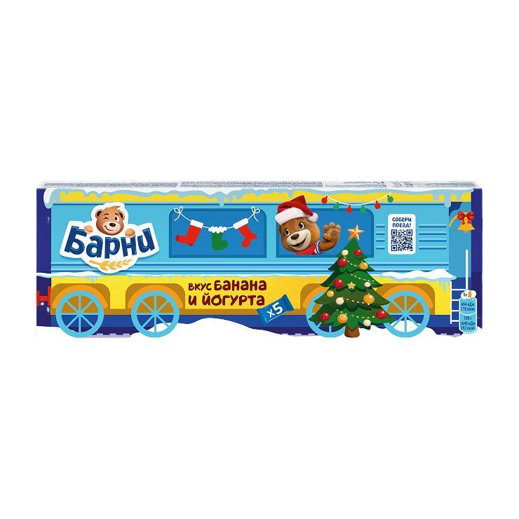 Пирожное бисквитное Медвежонок Барни вкус банана и йогурта 150 гр., картон