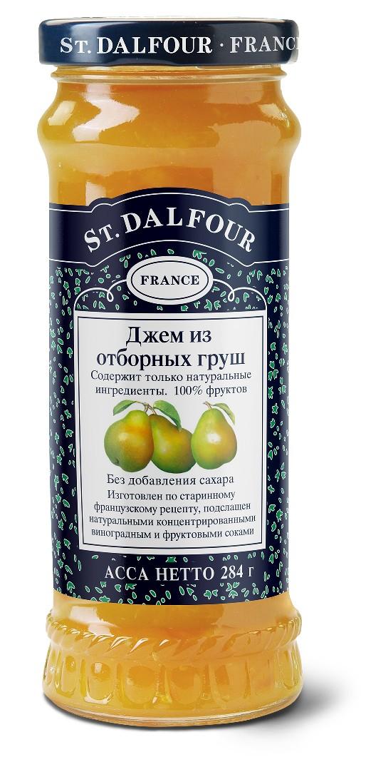Джем St.Dalfour Отборная Груша 100% фруктов без сахара 284 гр., стекло