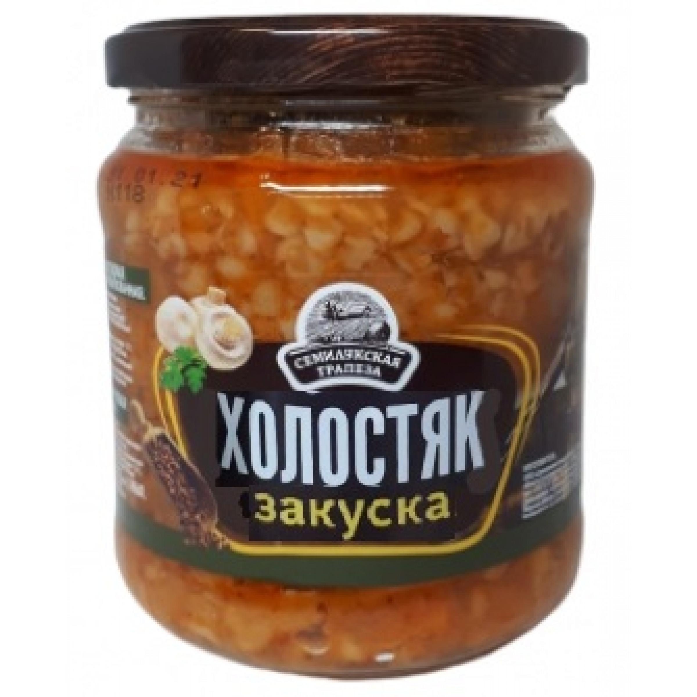Закуска овощная Семилукская трапеза Холостяк 460 гр., стекло