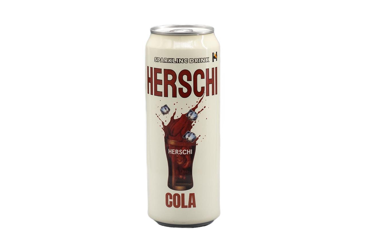 Напиток газированный HERSCHI Cola кола 450 мл., ж/б