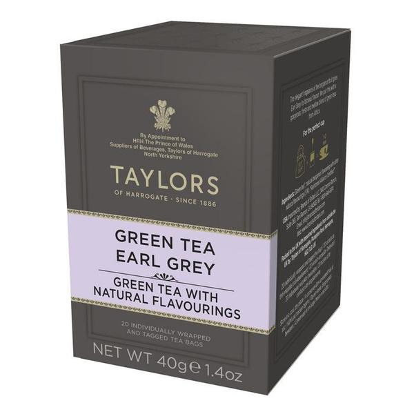 Чай TAYLORS Earl Gray 20 пакетиков 40 гр., картон