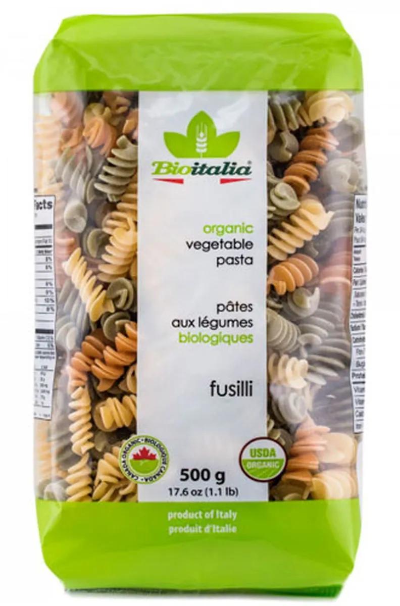 Макаронные изделия Bioitalia Fusilli Tricolore, 500 гр., флоу-пак