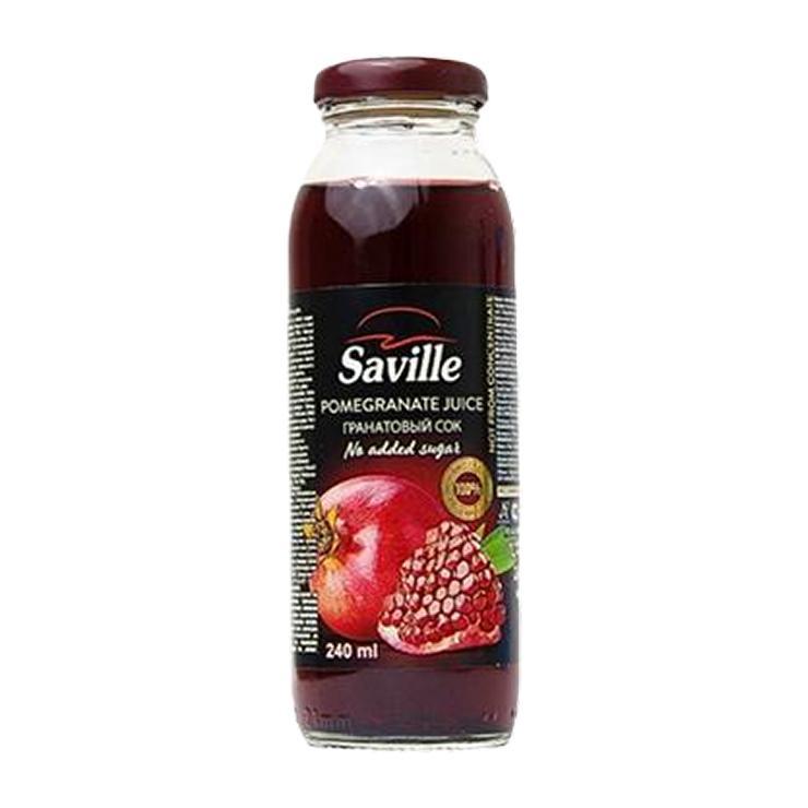 Сок Saville гранатовый прямой отжим 240 мл., стекло