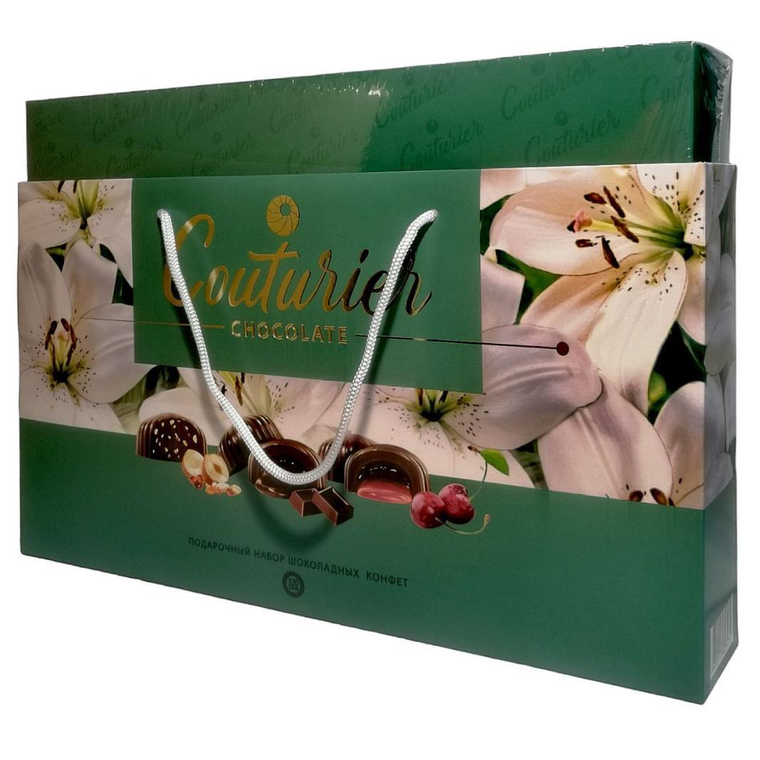 Конфеты Couturier Лилии шоколадные 320 гр., картон