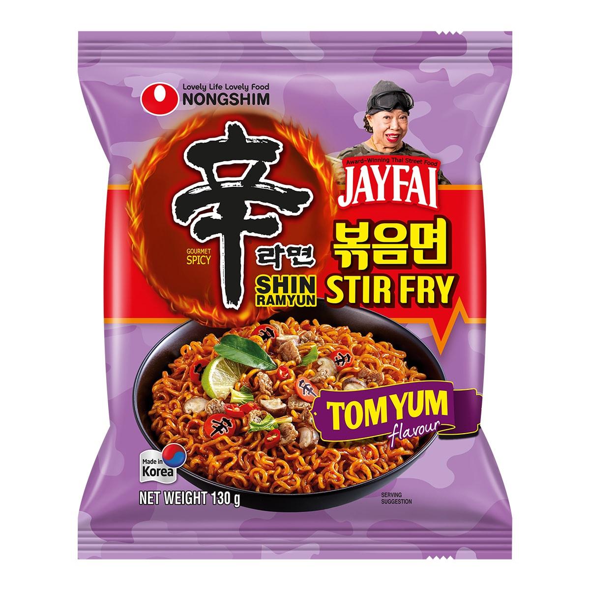Лапша Nongshim Shin Ramyun Stir-fry со вкусом Том Ям 130 гр., флоу-пак