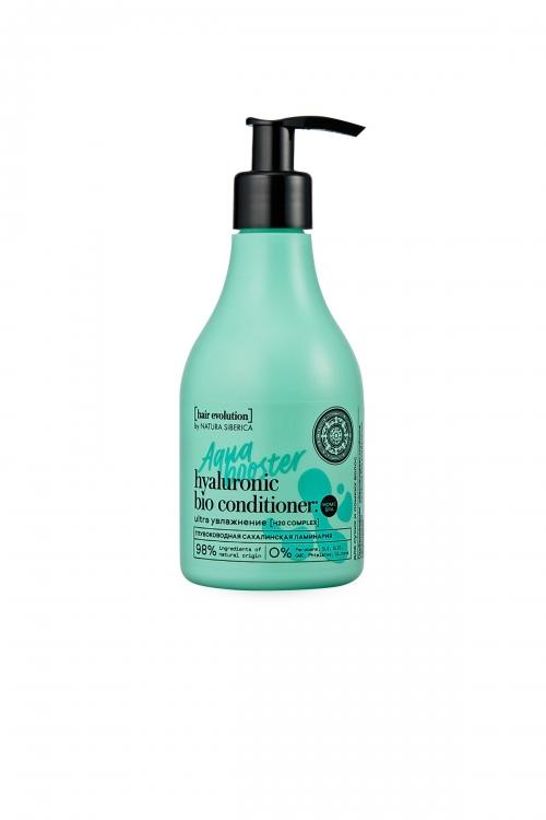 Бальзам для волос Natura Siberica Hair Evolution Aqua Booster Ultra Увлажнение, 250 мл., пластиковый флакон с дозатором