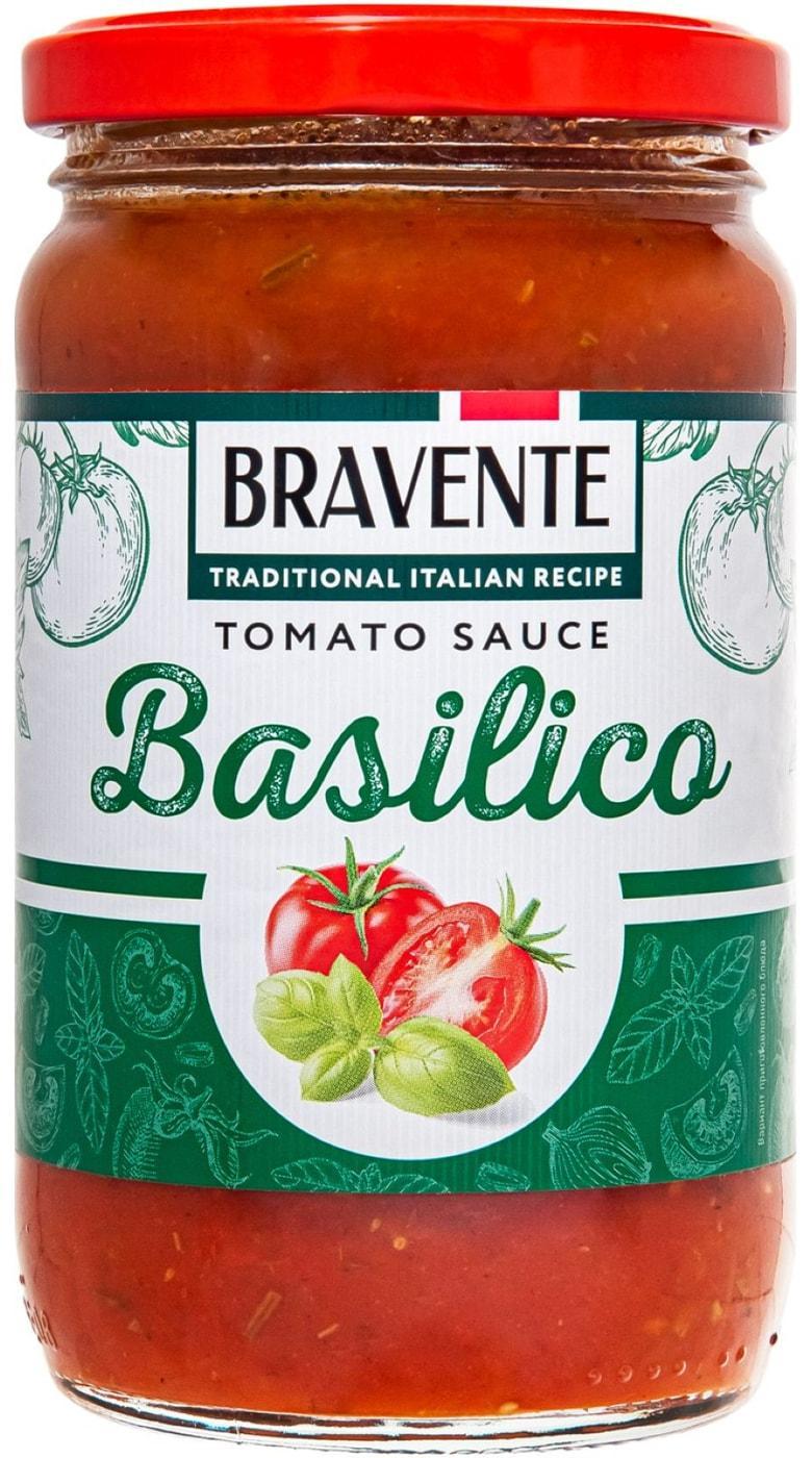 Соус Bravente Basilico томатный 360 гр., стекло