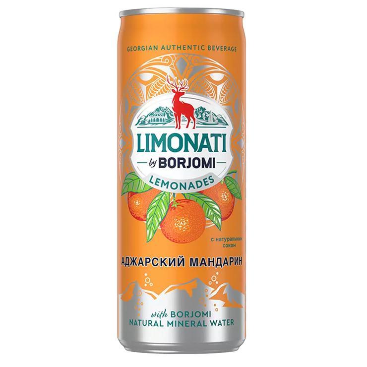Напиток газированный Borjomi limonati аджарский мандарин 330 мл., ж/б