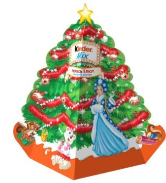 Шоколад Kinder Mix Новогодний набор Укрась елку, 131 гр., картон