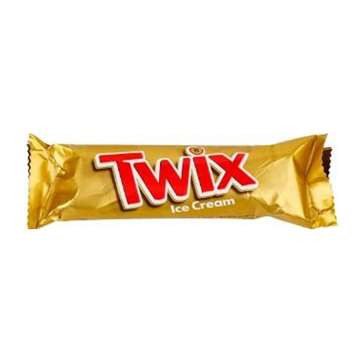 Мороженое батончик Twix молочное с печеньем и карамелью в глазури 34,2 гр., флоу-пак
