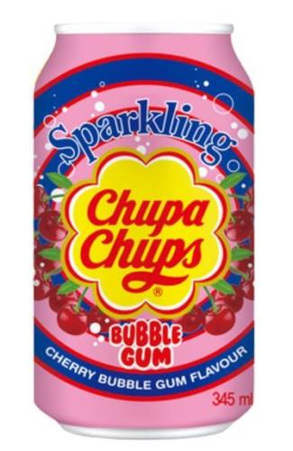 Напиток газированный Chupa Chups баблгам вишня 345 мл., ж/б