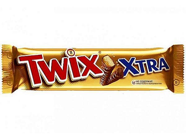 Шоколадный батончик Twix Extra 82 гр., флоу-пак купить оптом по цене 68 ...