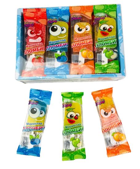 Мармелад на палочке Канди мастер Пломбир 15 гр., флоу-пак