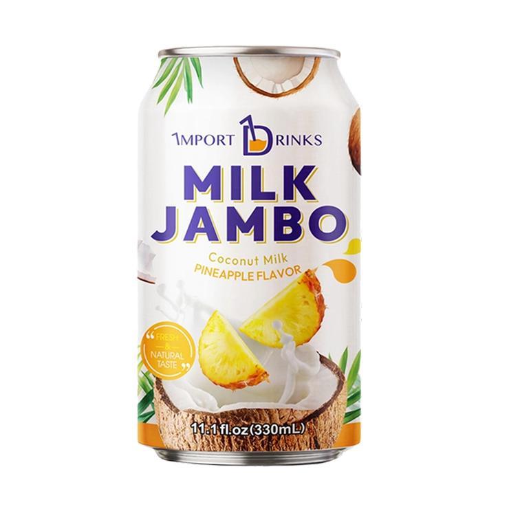 Молоко кокосовое MILK JAMBO ананас 330 мл., ж/б