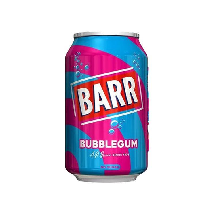 Напиток сильногазированный BARR Bubblegum no sugar 330 мл., ж/б
