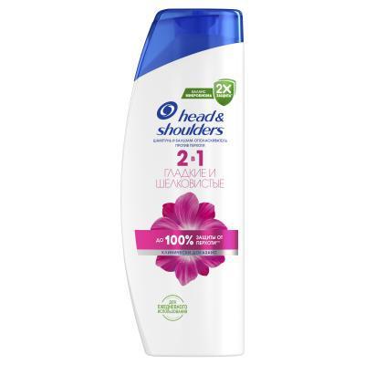 Шампунь Head&Shoulders от перхоти и бальзам для волос Гладкие и Шелковистые 2в1 400 мл., ПЭТ