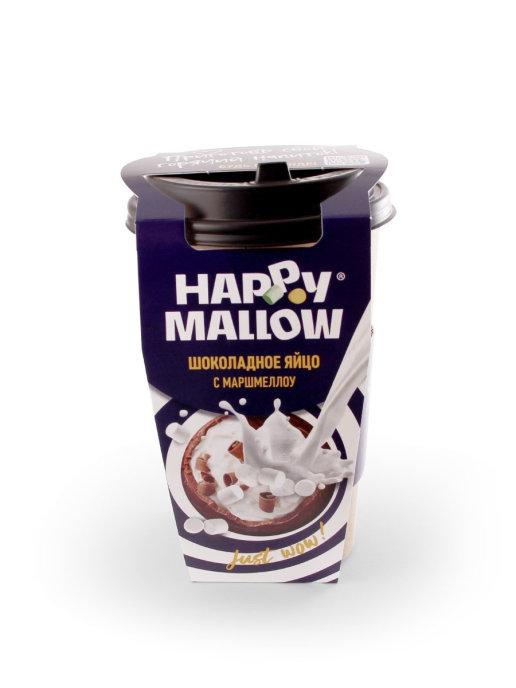 Шоколадное яйцо Happy Mallow с маршмеллоу 70 гр., картон