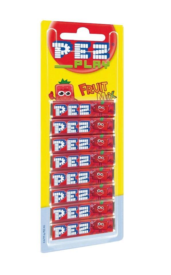 Конфета PEZ PLAY Fruit Mix вишня набор 68 гр., блистер