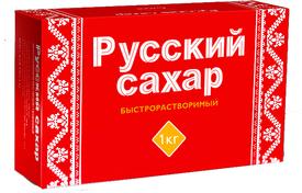 Сахар Русский сахар рафинад быстрорастворимый 1 кг., картон