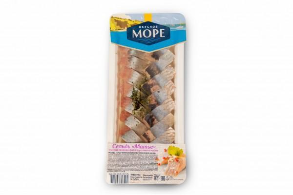 Сельдь Вкусное море филе в масле Матье 180 гр., лоток