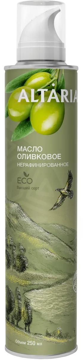 Масло оливковое ALTARIA Extra Virgin нерафинированное высший сорт 250 мл., баллон