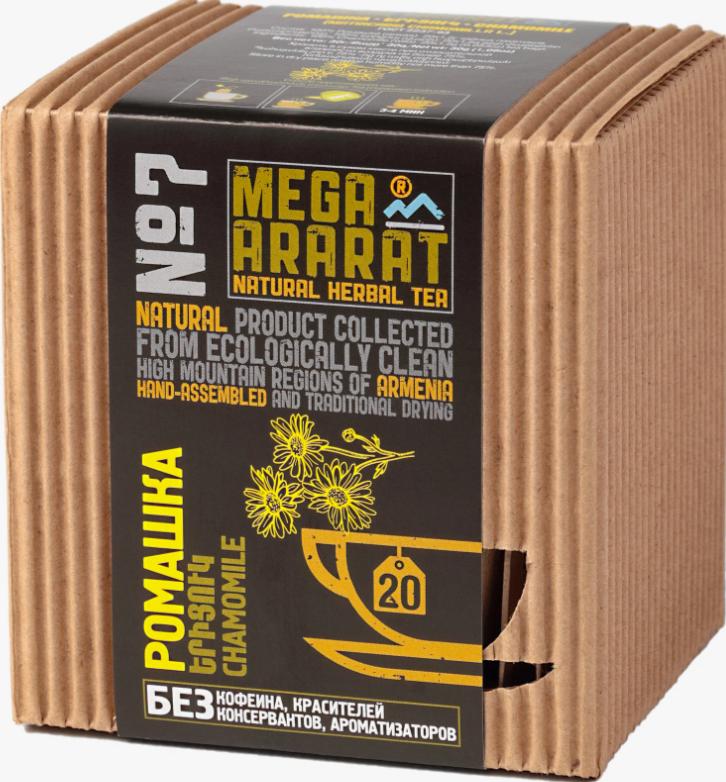 Чай MEGA ARARAT ромашка 20 пакетиков 30 гр., картон