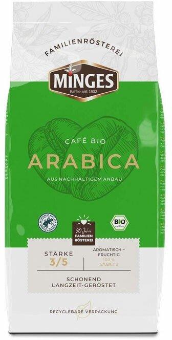 Кофе Minges Bio Cafe Arabica в зернах 1 кг., вакуум