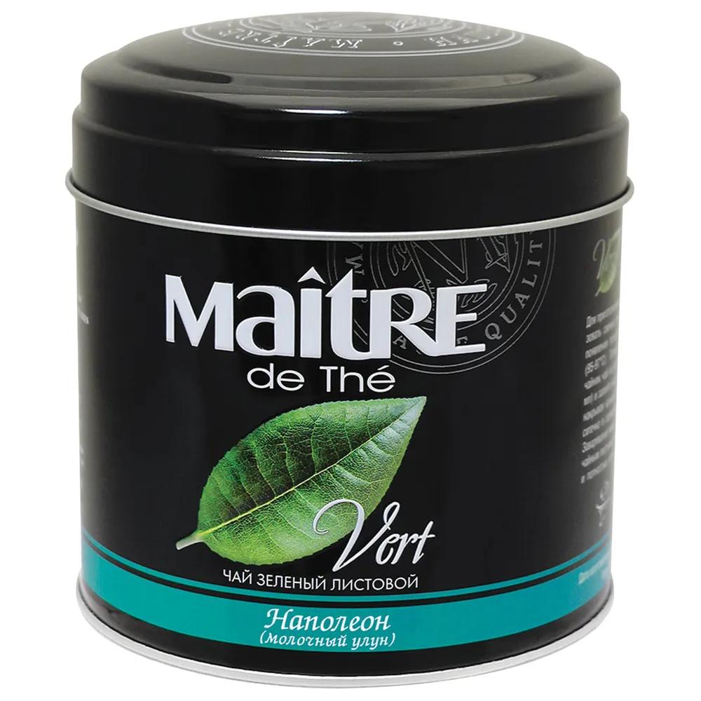 Чай Maitre de The Наполеон зеленый молочный улун листовой 100 гр., ж/б