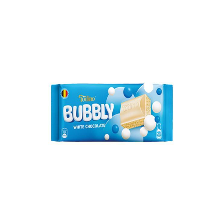 Шоколад Todino bubbly пористый белый 90 гр., флоу-пак